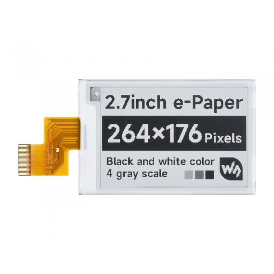 264x176, 2.7inch E-Ink raw display