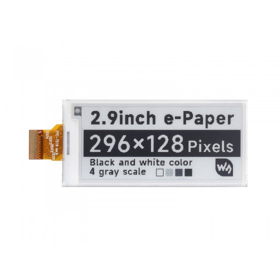 296x128, 2.9inch E-Ink raw display panel