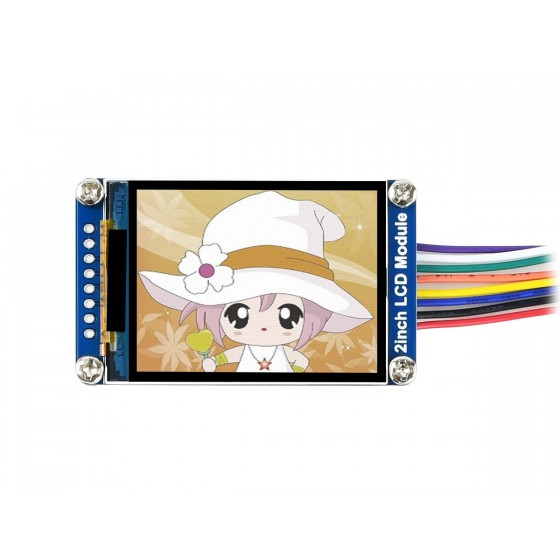 2inch LCD Display Module, IPS Screen, 240×320 Resolution, SPI Interface