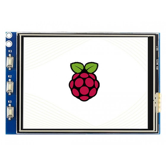 3.2inch Resistive Touch Display (C) for Raspberry Pi, 320×240, 125MHz High-Speed SPI