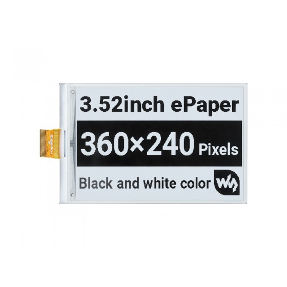 3.52inch e-Paper raw display, 360 × 240, SPI Interface