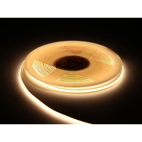 4000K Single-color COB Soft Light Strip, No Light Spots, Low Power Consumption Design, Supports Free Cutting
