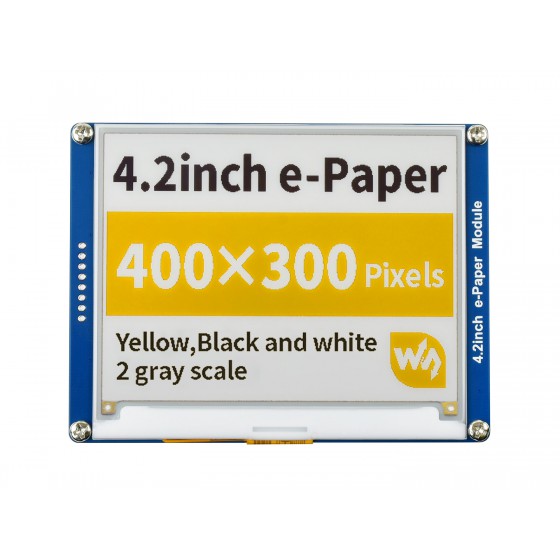 400x300, 4.2inch E-Ink display module, yellow/black/white three-color ...