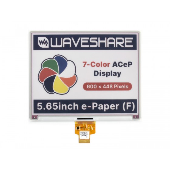 5.65inch Colorful E-Paper E-Ink Raw Display, 600×448 Pixels, ACeP 7 ...