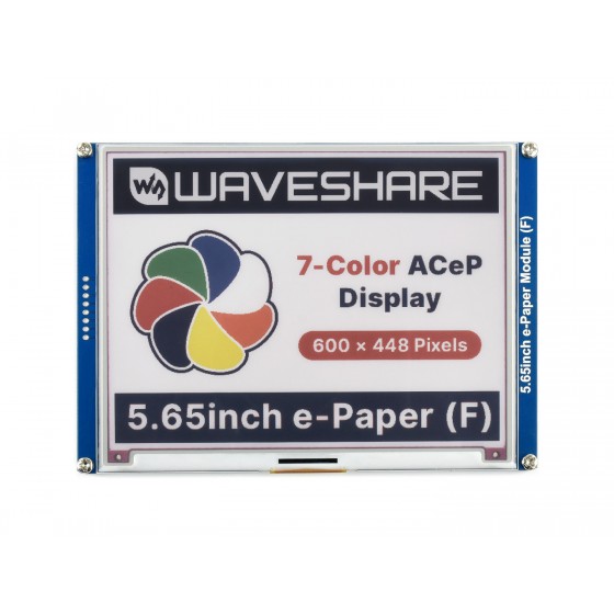 5.65inch ACeP 7-Color E-Paper E-Ink Display Module, 600×448 Pixels
