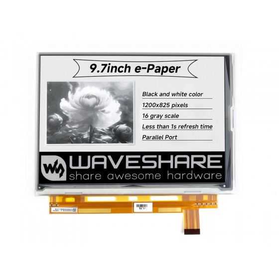 1200x825, 9.7inch E-Ink raw display