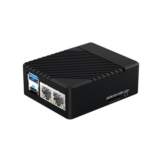 Mini Dual Gigabit Ethernet Base Board / Mini-Computer Kit Designed for Raspberry Pi Compute Module 5 (NOT Included), For All Variants Of CM5