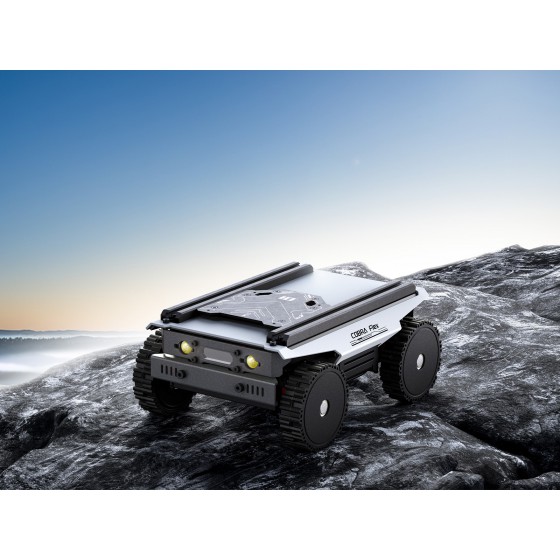 Cobra Flex Universal Modular Drive-by-Wire Chassis, 4 Wheels 4WD Compact Differential Chassis, Hub Motors, Multi-Host Compatible, Fully Open-Source Code