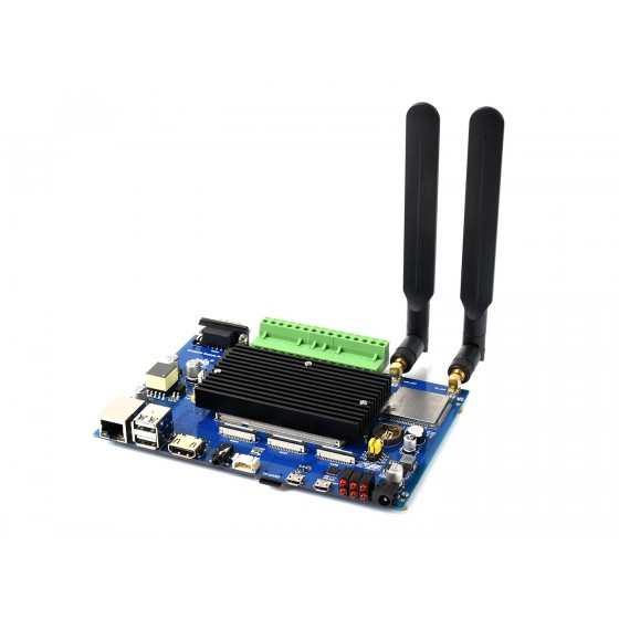 Compute Module Industrial IoT Base Board, 4G / PoE Feature, For Raspberry Pi CM3 / CM3+ Series