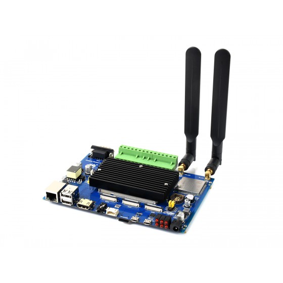 Compute Module Industrial IoT Base Board, 4G / PoE Feature, For Raspberry Pi CM4S / CM3 Series