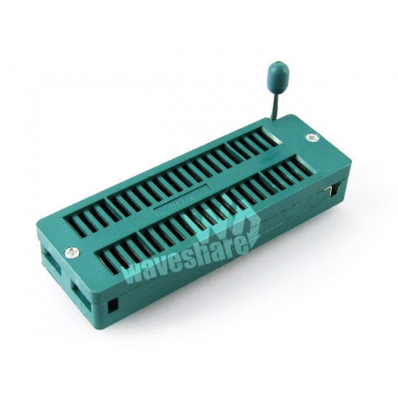 DIP 40 Pin ZIF Socket (Green), Test & Burn-in Socket