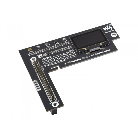 Environment Sensors Module for Jetson Nano, I2C Bus, with 1.3inch OLED Display