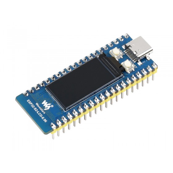 ESP32-S2 MCU WiFi Development Board, 240MHz, 2.4 GHz WiFi, Optional LCD / Pinheader