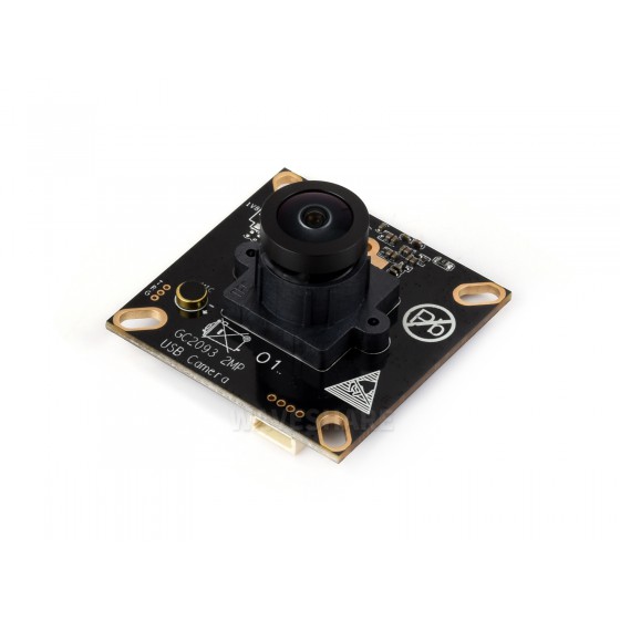 GC2093 2MP USB Camera Module, Wide Dynamic Backlight Imaging, Fixed-Focus, Onboard Microphone