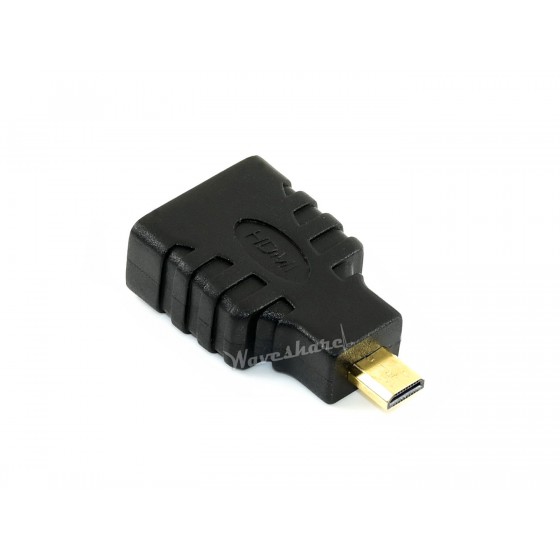 HDMI Female to Micro HDMI Male Adapter, Suit for Raspberry Pi 4B