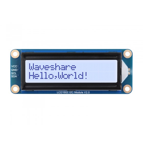 LCD1602 I2C Module, Options For Three Colors, 32 Characters LCD, 3.3V/5V, Backlight Adjustable
