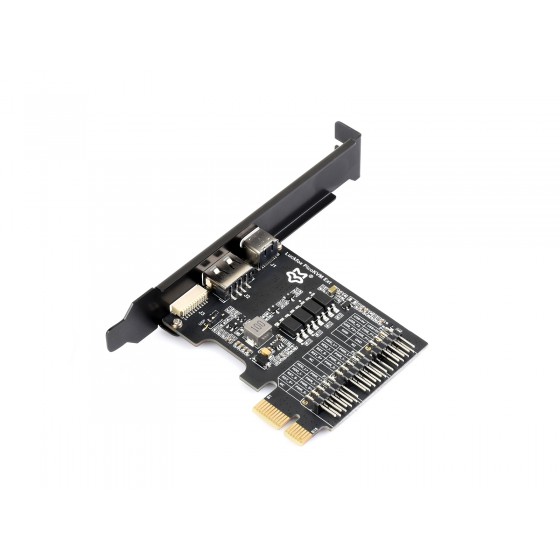Luckfox PicoKVM Ext Expansion Board, Compatible With PCIe ×1 / ×4 / ×8 / ×16 Slots, Adapting Motherboard USB Ports, Works With Luckfox PicoKVM For Remote Power Management