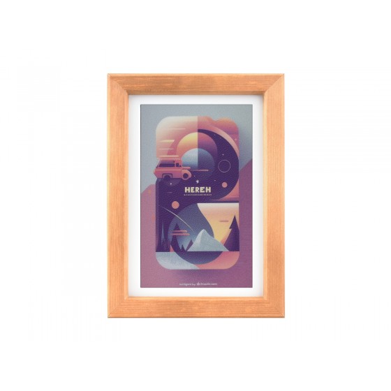 7.3inch ACeP  7-Color E-Paper with Solid Wood Photo Frame, Ultra-long Standby, 800 × 480 Resolution, Batteries Optional