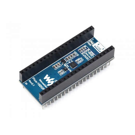 10-DOF IMU Sensor Module for Raspberry Pi Pico, onboard MPU9250 and LPS22HB chip