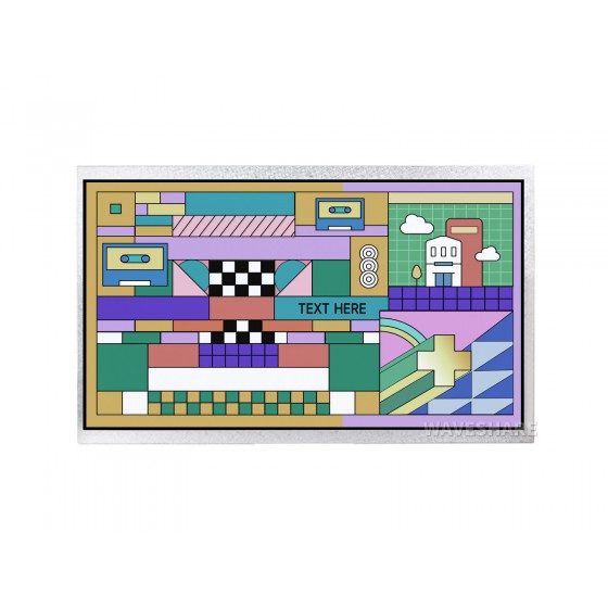 7/10.1 inch DVI Display Module for Raspberry Pi Pico, IPS panel, 1024×600 Pixel, DVI interface Communication