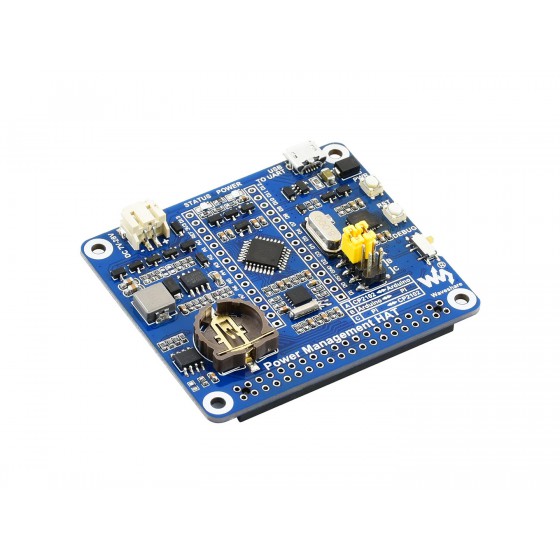 Power Management HAT for Raspberry Pi, Embedded Arduino MCU and RTC