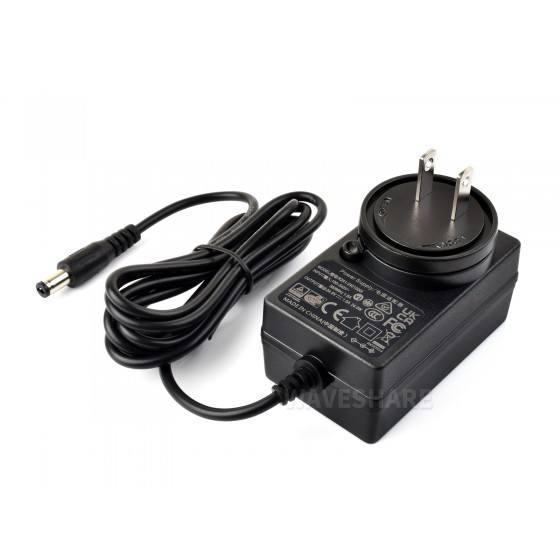 Power Supply, Power Adapter, 24V / 1A, DC Jack Output, OD 5.5mm, ID 2.1mm, Available In US / EU / UK Plug