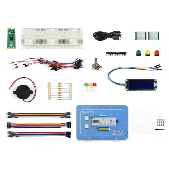 Raspberry Pi Pico 2 Microcontroller Board, Based on Official RP2350 Chip, Dual-core & Dual-architecture Design, Various Development Kit Options