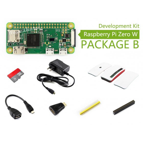 Raspberry Pi Zero W Package B, with Official Case