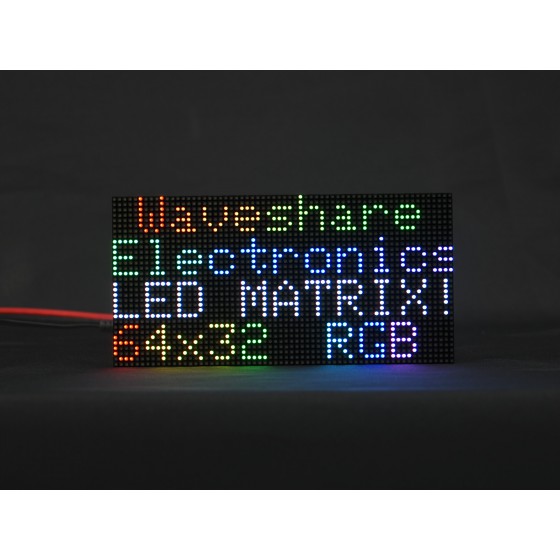 RGB full-color LED matrix panel, 2.5mm Pitch, 64x32 pixels, adjustable brightness