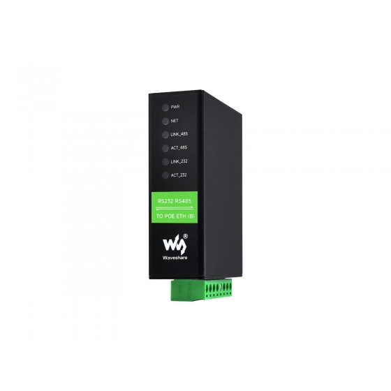 RS232 RS485 to RJ45 Ethernet Serial Server, RS232 And RS485 Dual Channels Independent Operation, Dual Ethernet Ports