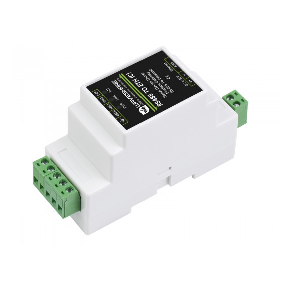 Industrial serial server, RS485 to RJ45 Ethernet, TCP/IP to serial, rail-mount support, with POE function(optional)