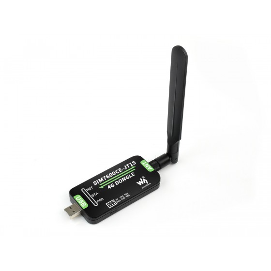 SIM7600CE-JT1S 4G DONGLE with antenna, industrial grade 4G communication peripheral, for China