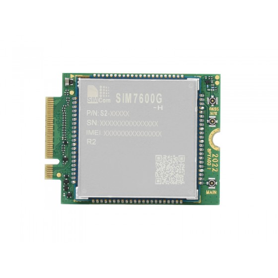 SIM7600G-H-M.2 SIMCom Original 4G LTE Cat-4 Module, Global Coverage, GNSS, M.2 Connector