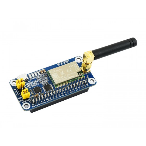 SX1262 LoRa HAT for Raspberry Pi, 915MHz Frequency Band, for America, Oceania, Asia