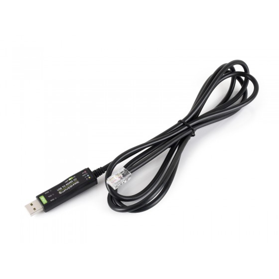 USB to RS485 (D) Industrial Grade Isolated Bidirectional Converter, 2m Length, FT232RNL Chip, Onboard Isolated RS485 Transceiver Circuit, Adopts RJ45 Port With T568B Pinout