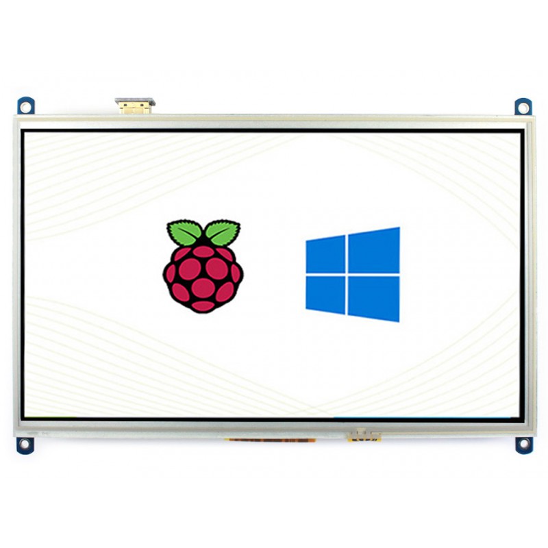 10.1inch Resistive Touch Screen LCD, 1024×600, HDMI, IPS, Supports / PC