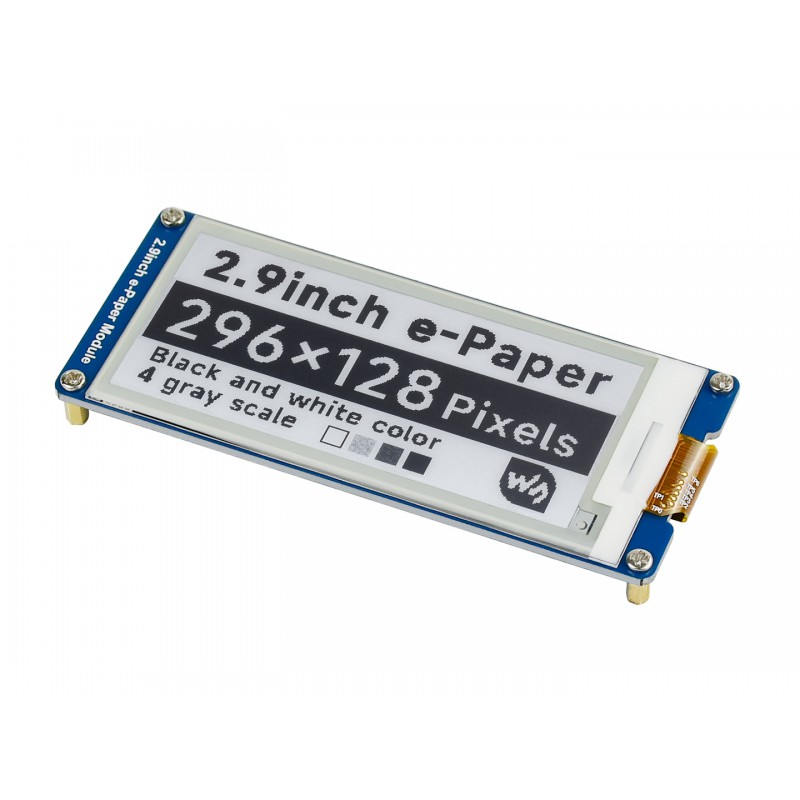 296x128, 2.9inch E-Ink display module, SPI interface | E029A01-FPCA-V2 ...