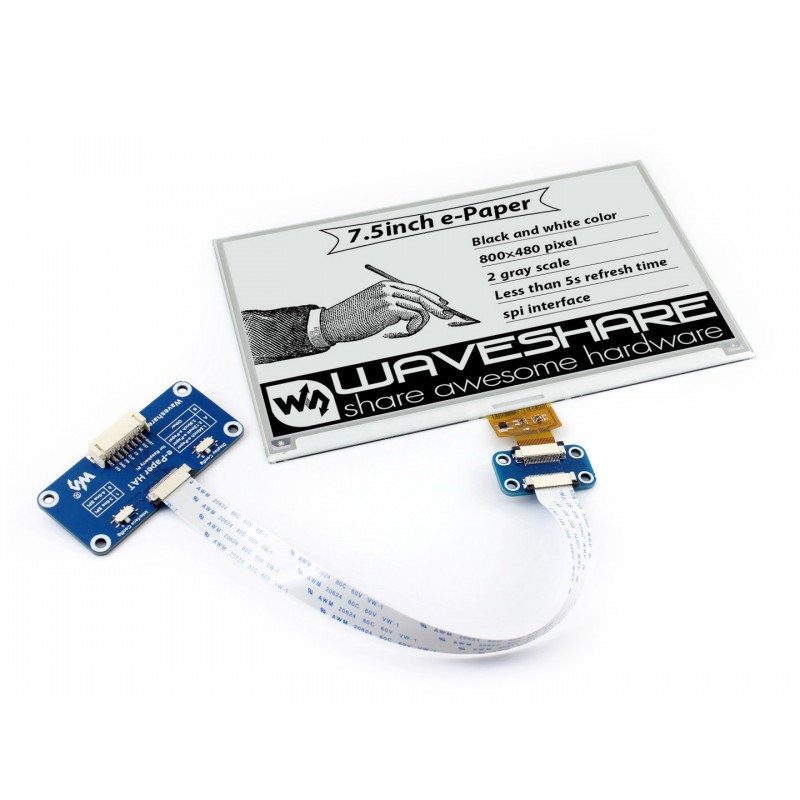 Waveshare Inch E Paper E Ink Display Hat For Raspberrypi E Paper | Hot ...