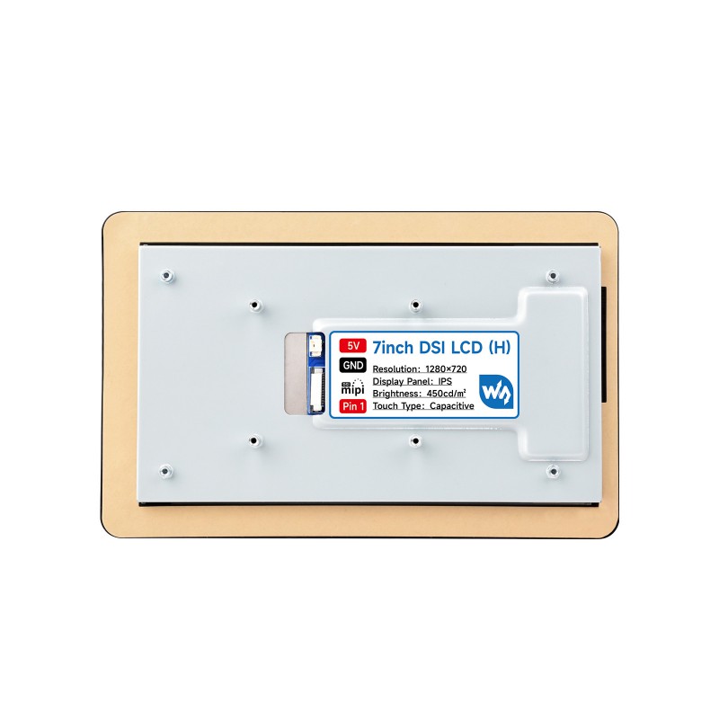 7inch DSI Capacitive Touch Display, 1280×720 Pixels, IPS