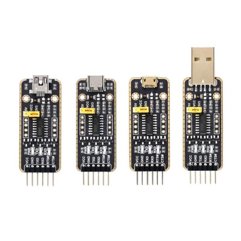 tyk præsentation Veluddannet USB To UART Communication Module, Micro / Mini / Type-A / Type-C  Connectors, High Baud Rate Transmission | CH343 USB UART Board