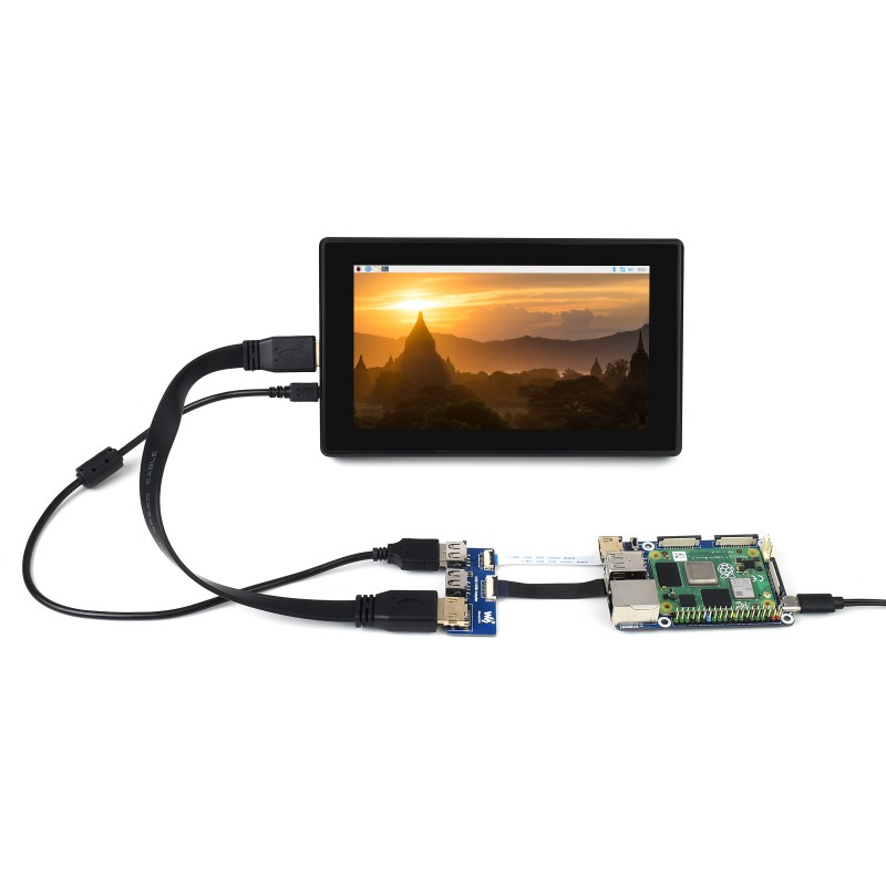 CM4-IO-BASE-B + USB HDMI Adapter, for Raspberry Pi Compute Module 