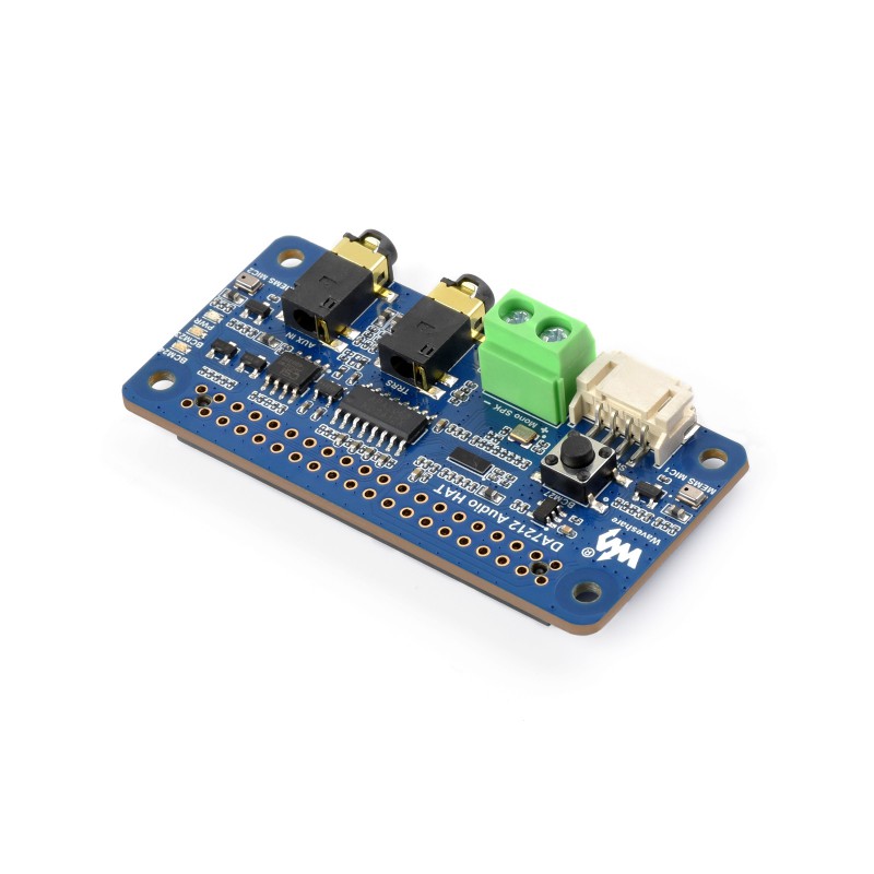 DA7212 I2S Audio Board For Raspberry Pi, Stereo encoding/decoding