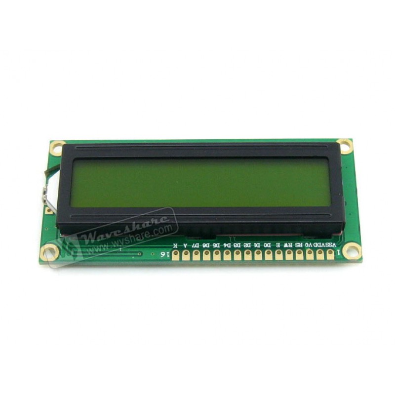 LCD1602 Yellow Backlight 3.3V 16*2 Lines White Character LCD 1602A  Module