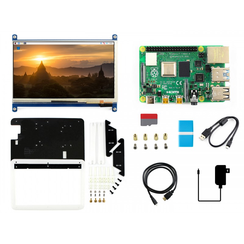 Raspberry Pi 4 Model B Starter Kit Micro SD Card Waveshare accessory Heat  Sink