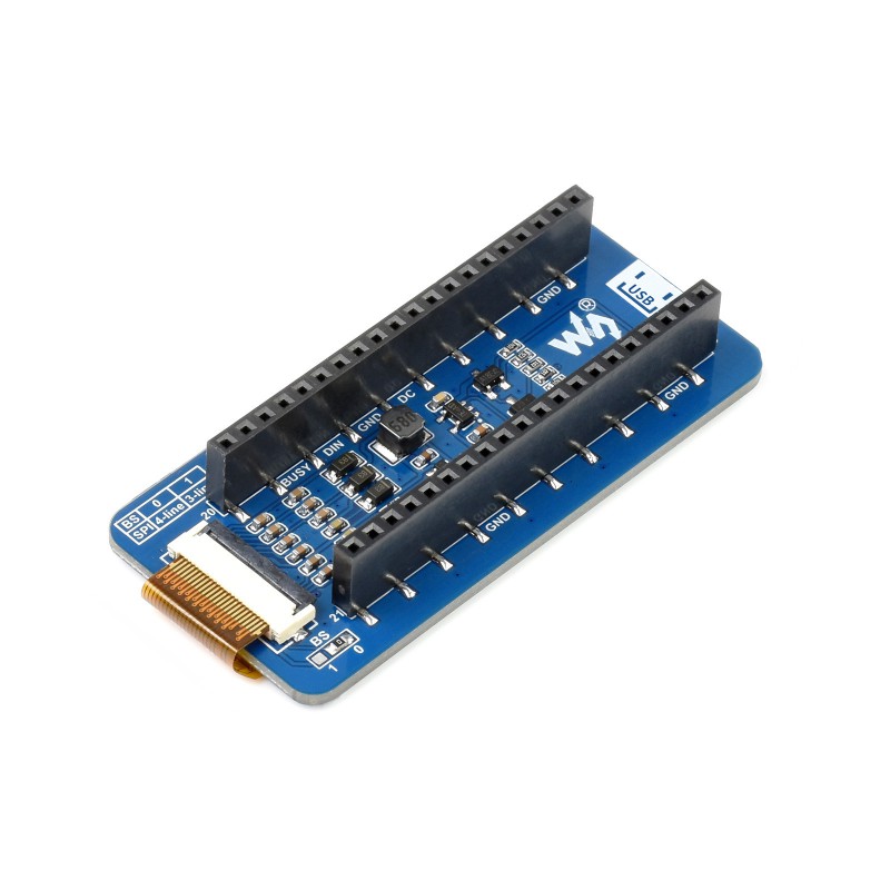 商品画像：2.9inch E-Paper E-Ink Display Module (B) For Raspberry Pi 4