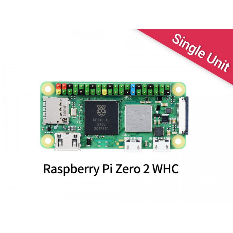 Raspberry Pi Zero WH, built-in WiFi, pre-soldered headers