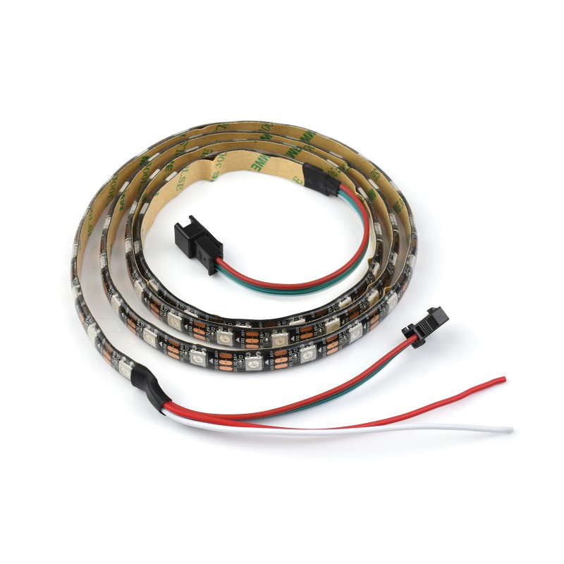 WS2812 Digital RGB LED Strip, High brightness, Energy-saving And Low consumption, Cuttable and Programmable | RGB-5050-5V-IP65-60D-1M