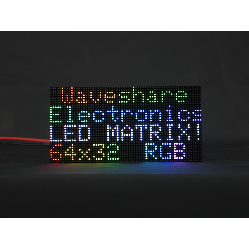 RGB full-color LED matrix panel, 2.5mm Pitch, 64x32 pixels, adjustable  brightness