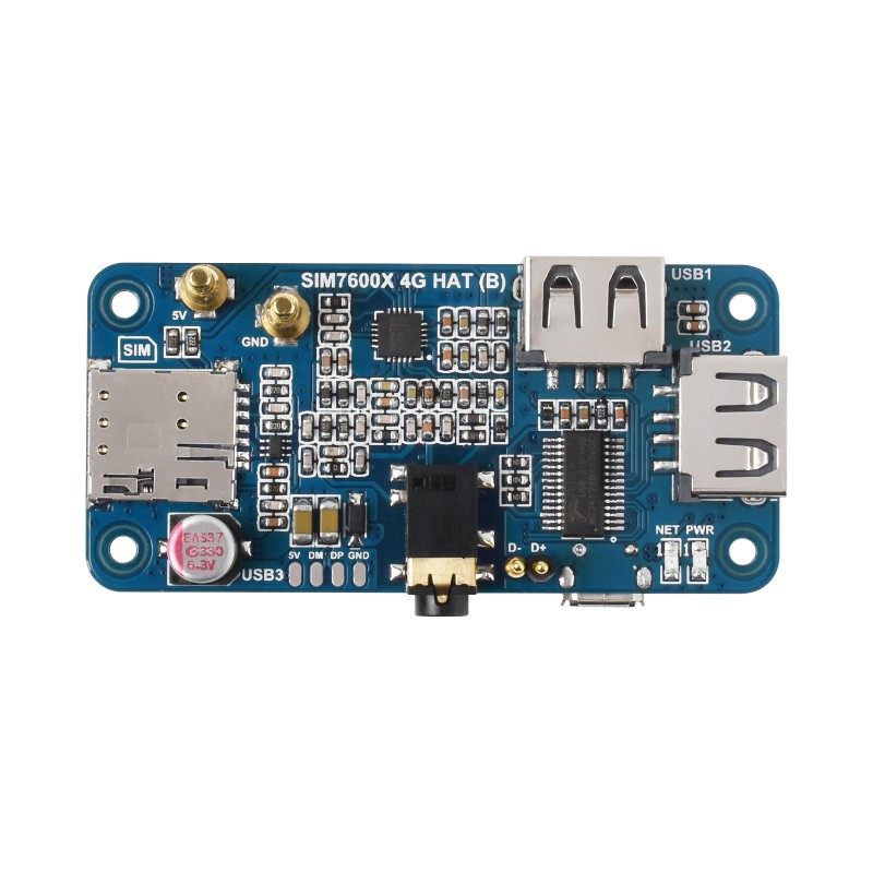 SIM7600G-H 4G HAT (B) For Raspberry Pi, LTE Cat-4 4G / 3G SIM7600G-H 4G HAT (B) For Raspberry Pi, LTE Cat-4 4G / 3G
