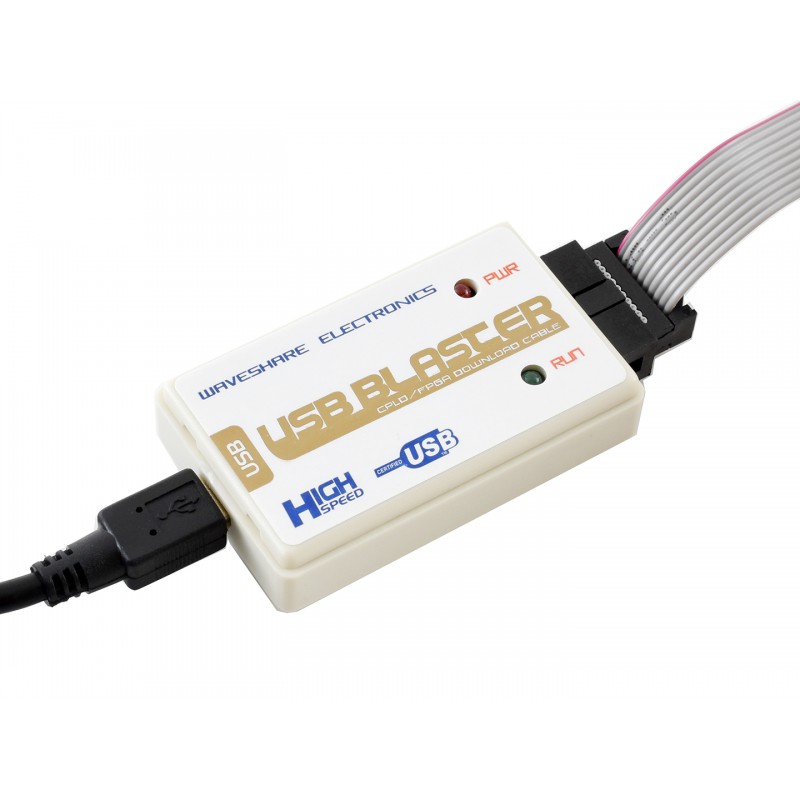 Waveshare USB Blaster V2 Download Cable, compatible with ALTERA USB Blaster FPGA/CPLD programmer, high-speed FT245+CPLD solution Waveshare USB Blaster V2 Download Cable, compatible with ALTERA USB Blaster FPGA/CPLD programmer, high-speed FT245+CPLD solution